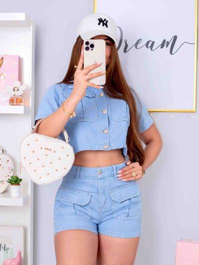 Camisera denim Kaila claro
